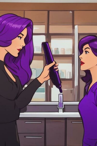 do you put purple shampoo all over your hair