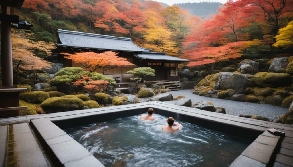 hot spring resort in Japan